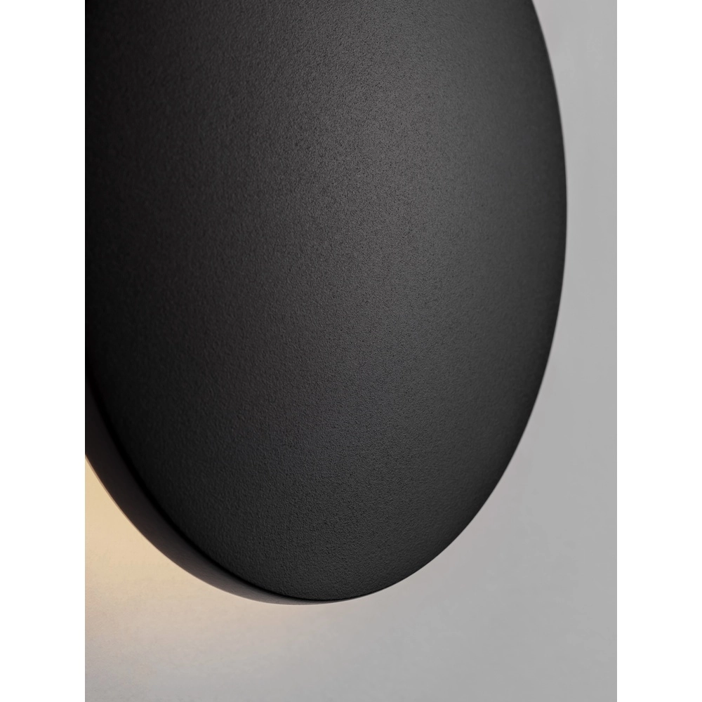 Runde Wandleuchte Copper schwarz Ø 13,5cm Lyora 5212017447326