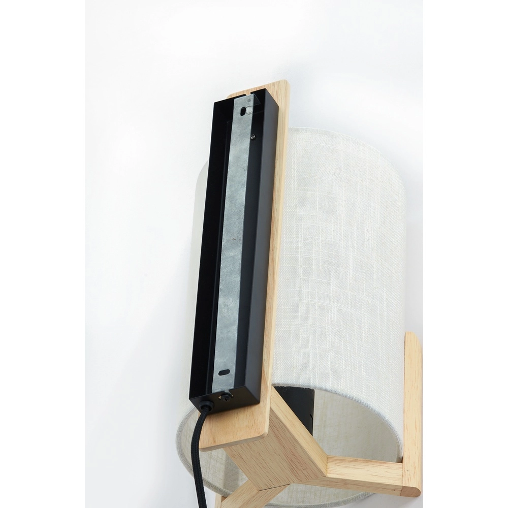 Wandlampe im dänischen Design Litto Natürlich mit Leinen Light & Living 8717807792756