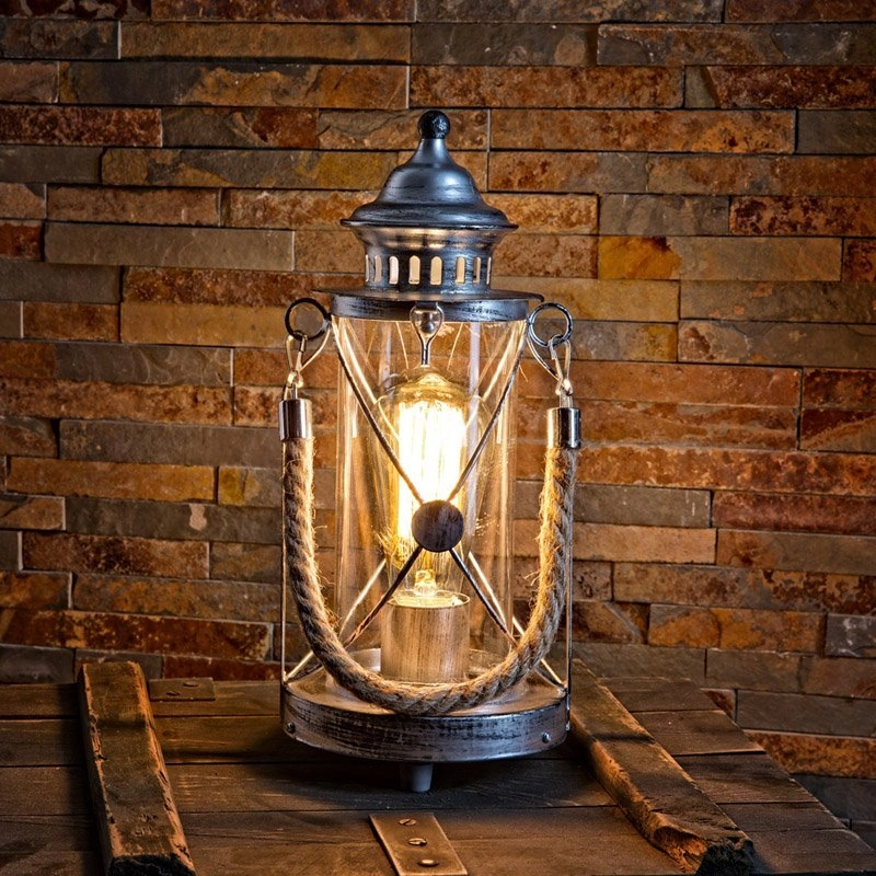 Tischlampe Bradford antikes Silber Eglo 9002759492847