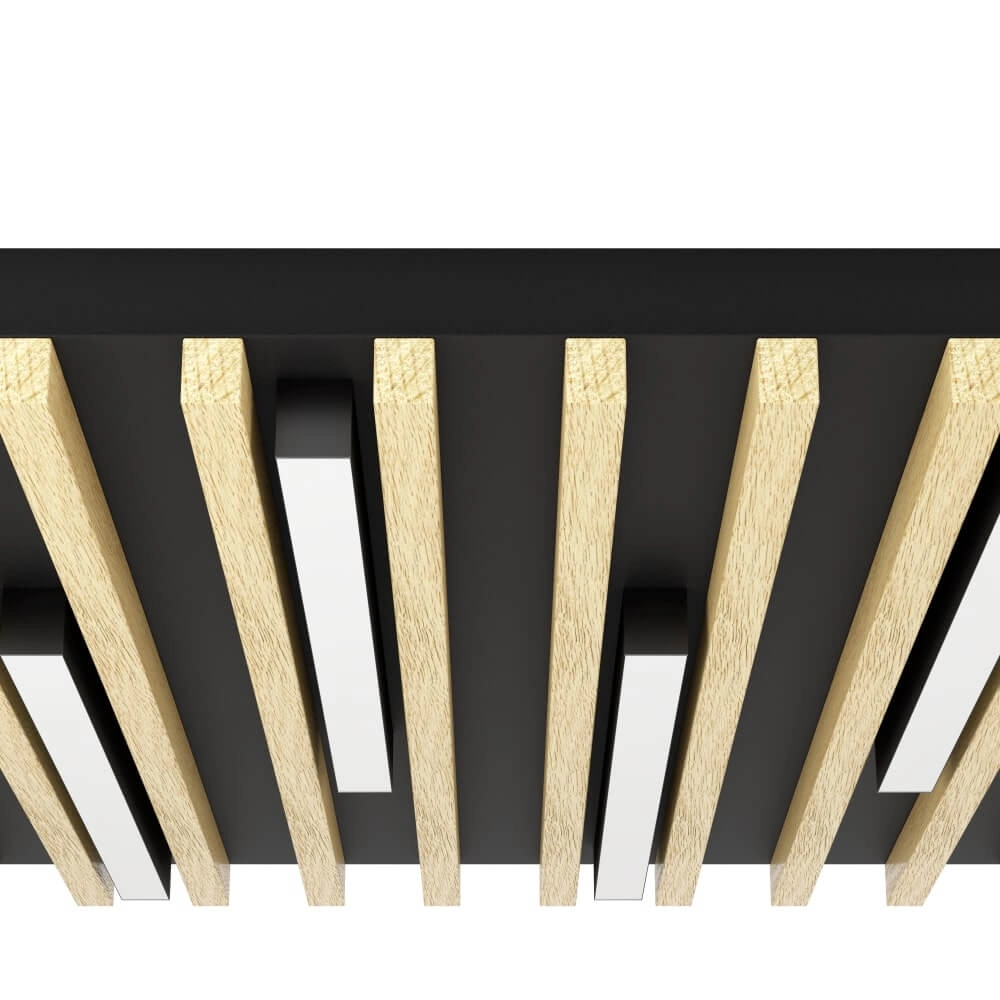 LED-Deckenleuchte aus Holz Marreira 58cm Stars of Light 9002759398989