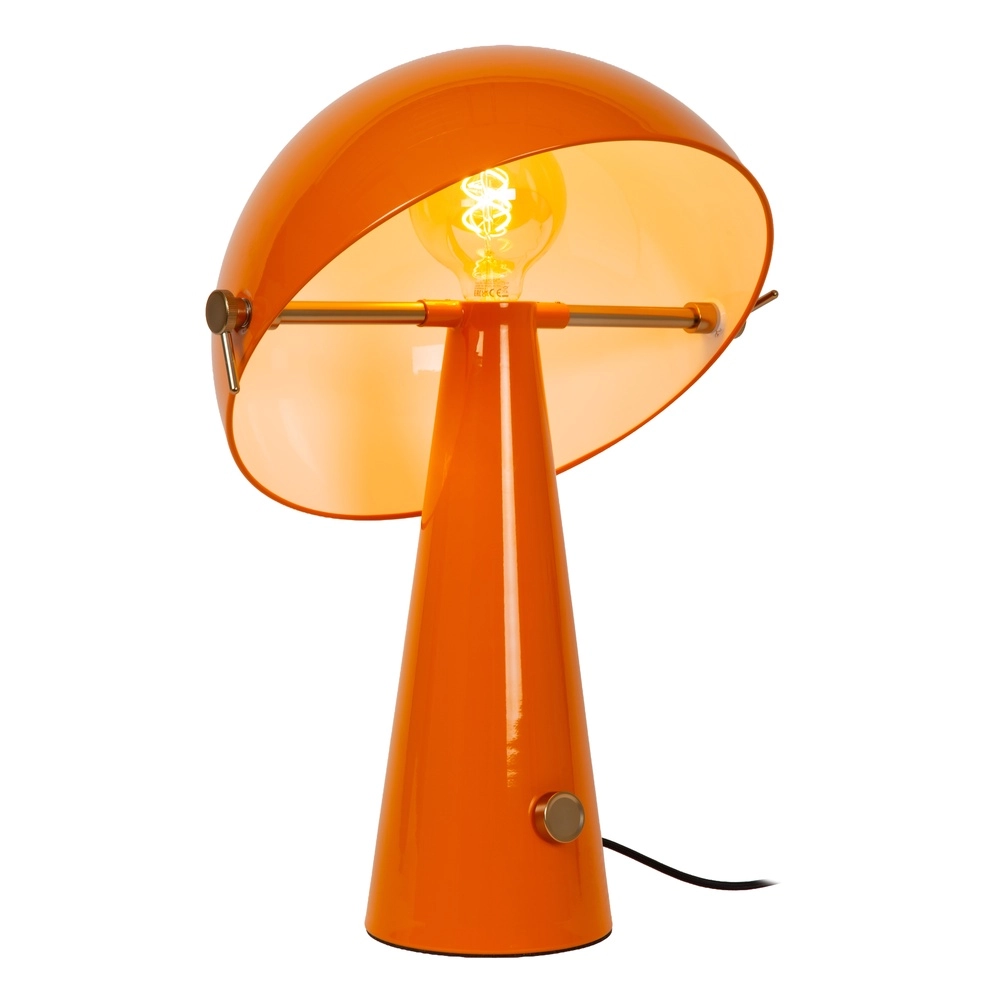 Tischlampe Barone orange Ø 38 cm Lucide Vibes 5411212650122