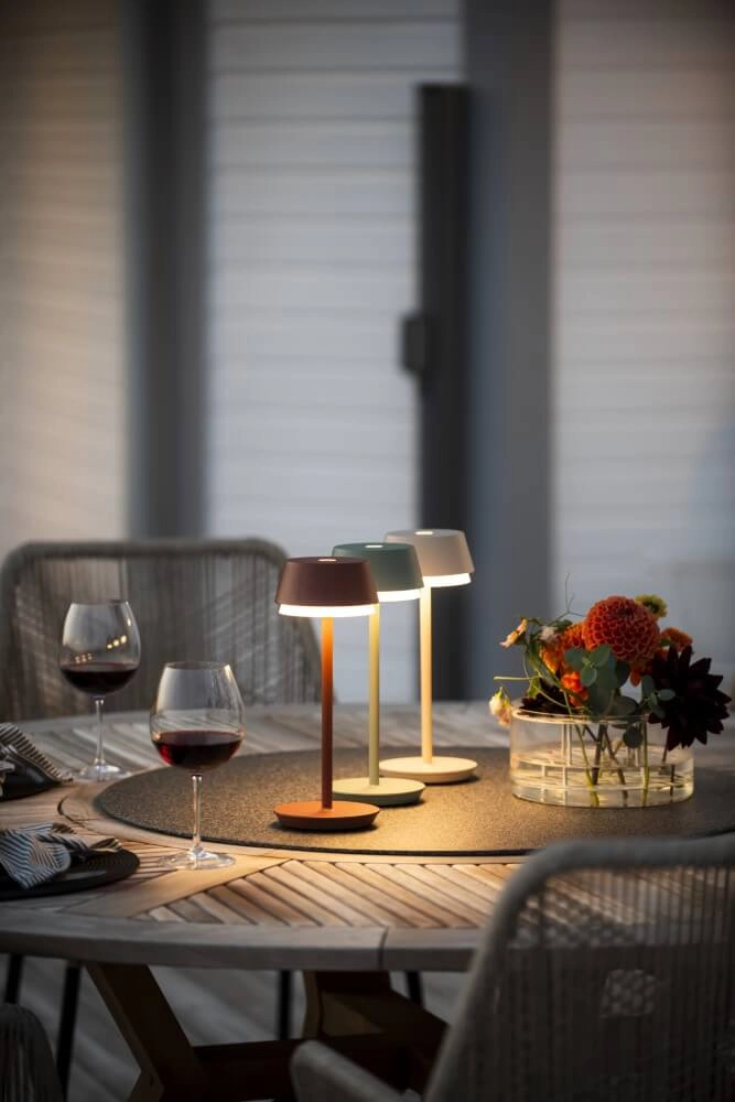 Table lamp Lyon sand color with RGB function KonstSmide 7318307830330