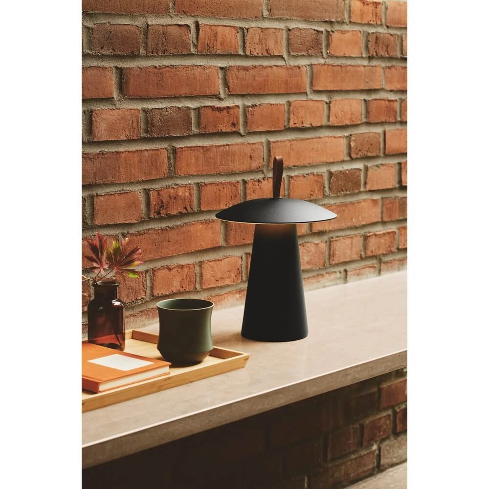 Design-Tischleuchte Ara To-Go Wiederaufladbar Schwarz Nordlux 5704924016905