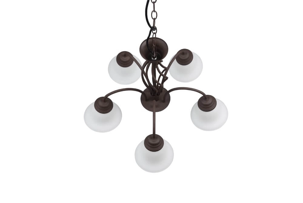 Leuchter Rustica 60cm 5-helles Rostbraun Trio 4017807504682