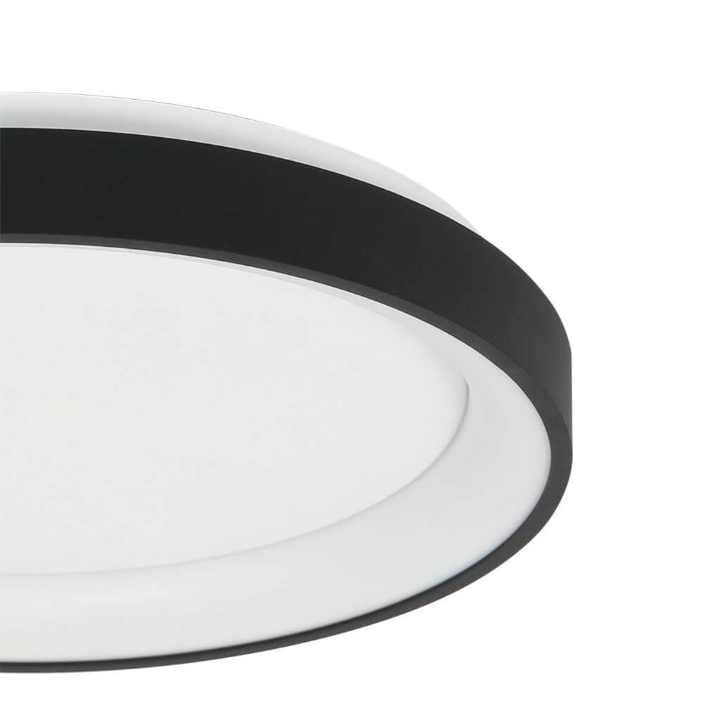Deckenlampe Ringlede Design schwarz Ø 38cm Steinhauer 8712746171952