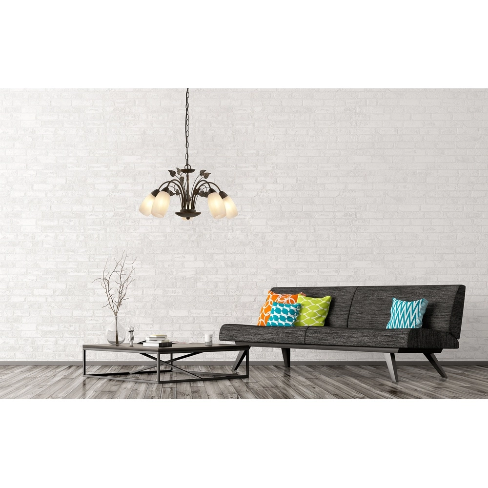 Klassische Pendellampe Venezia braune Ø 50cm Globo 9007371478590
