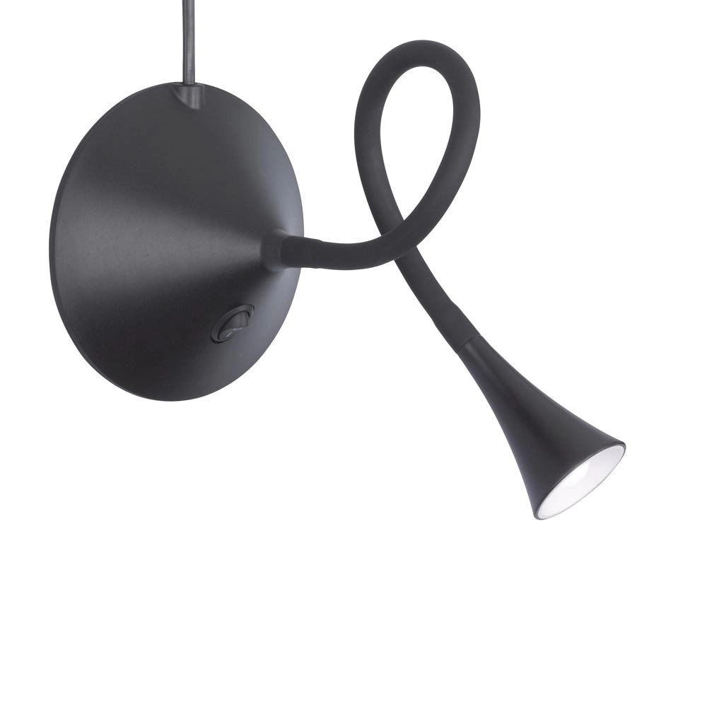 LED-Leselampe Viper Schwarz