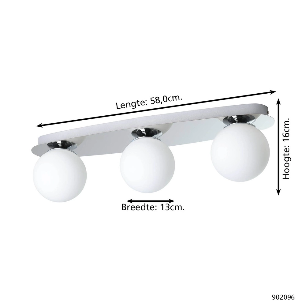 Deckenlampe Castrovido 3-flammig chrom Eglo 9008606360734