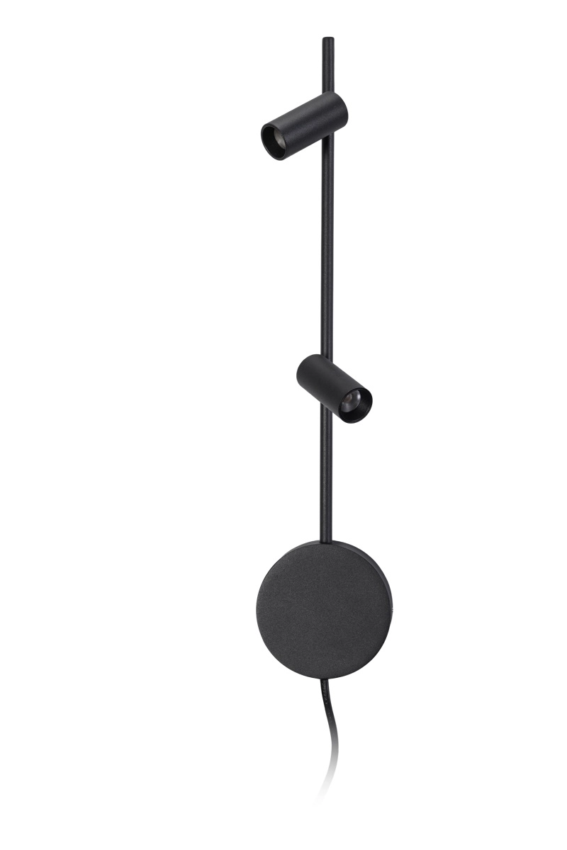 LED-Wandleselampe Minora 2x LED – Schwarz