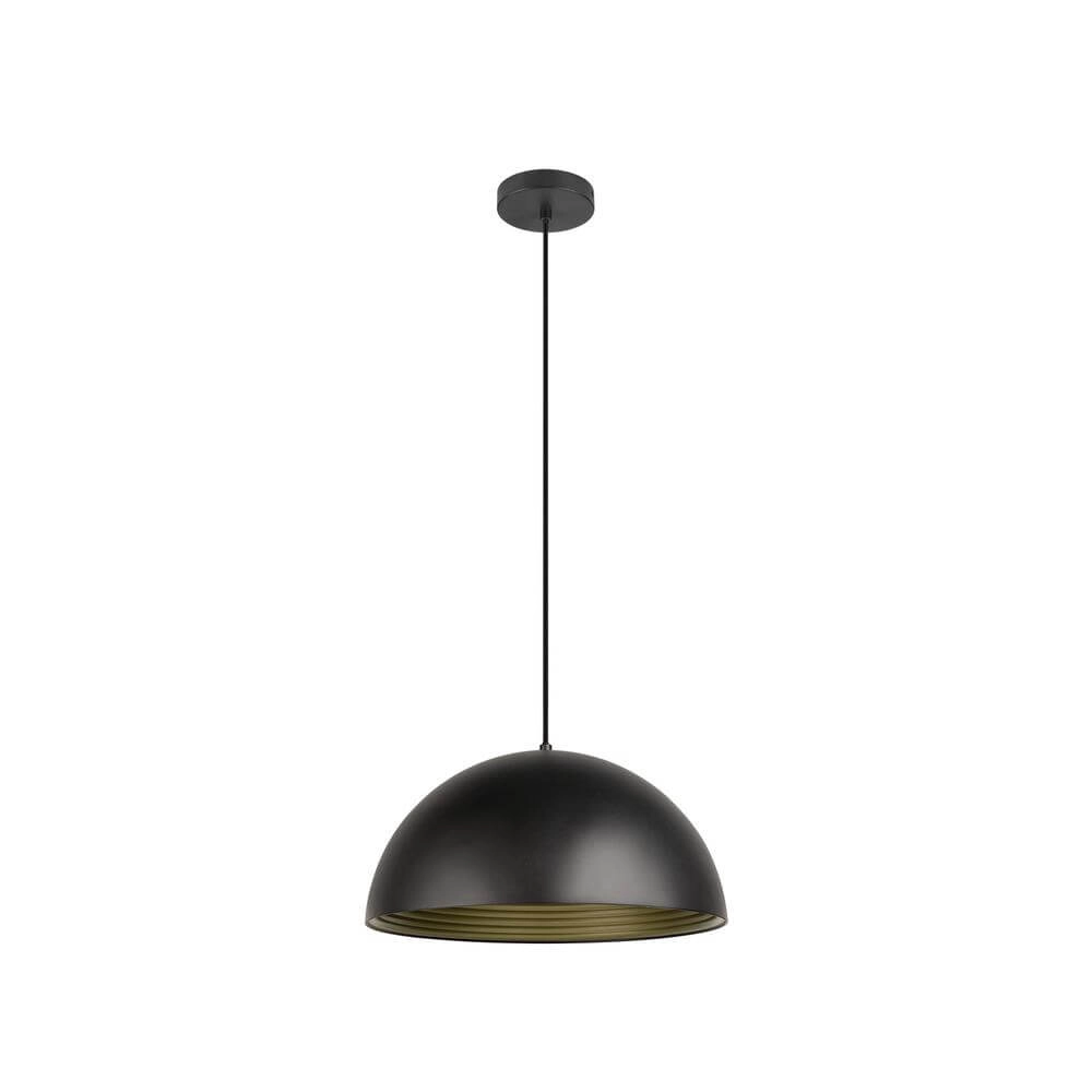 Design-Pendelleuchte Forchini M 40 schwarz mit gold Ø 40cm SLV 4024163298636