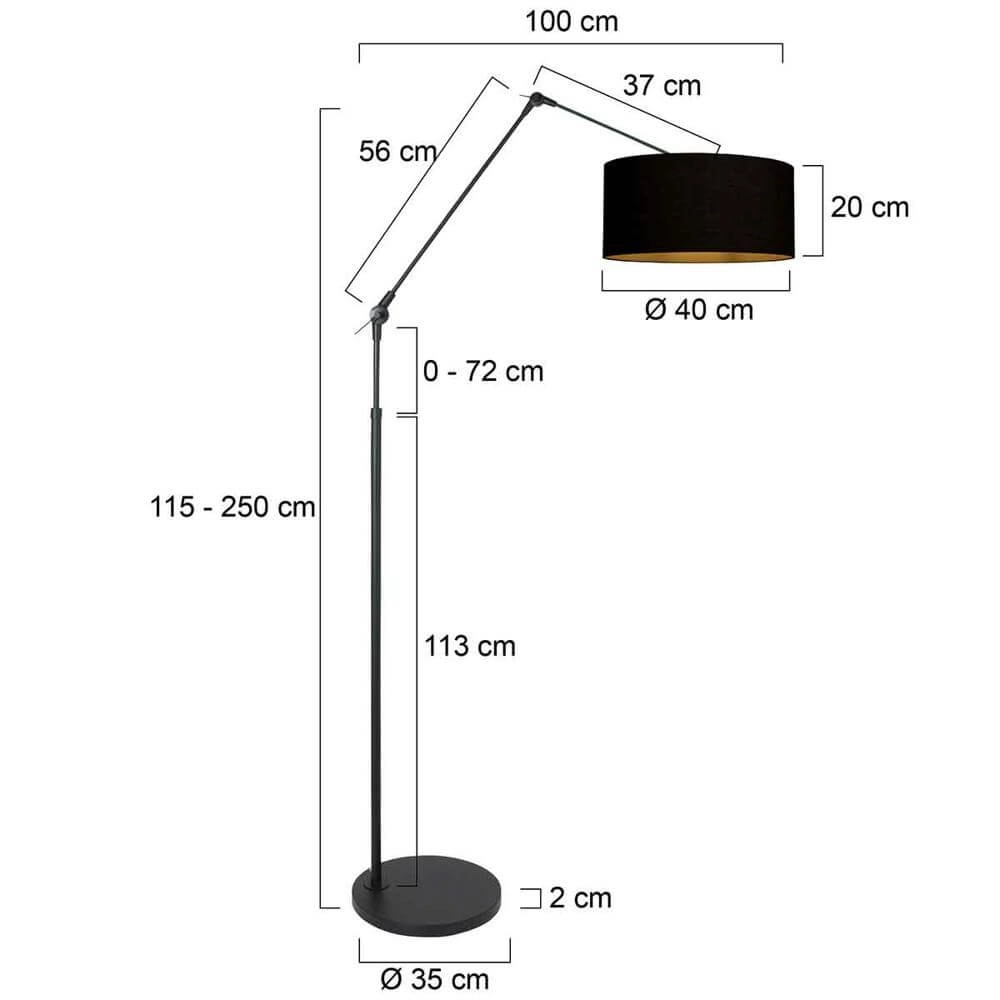 Stehlampe Prestige Chic schwarz Steinhauer 8712746175608