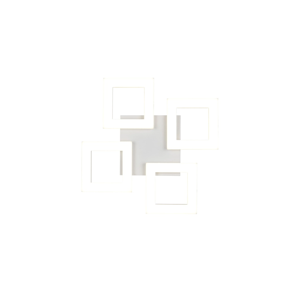 Design-Deckenlampe Cemi Weißes Quadrat Trio 4017807704327