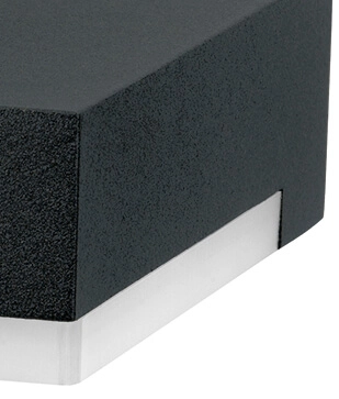 LED Wandleuchte Trion 20 cm schwarz Albert 4007235603330