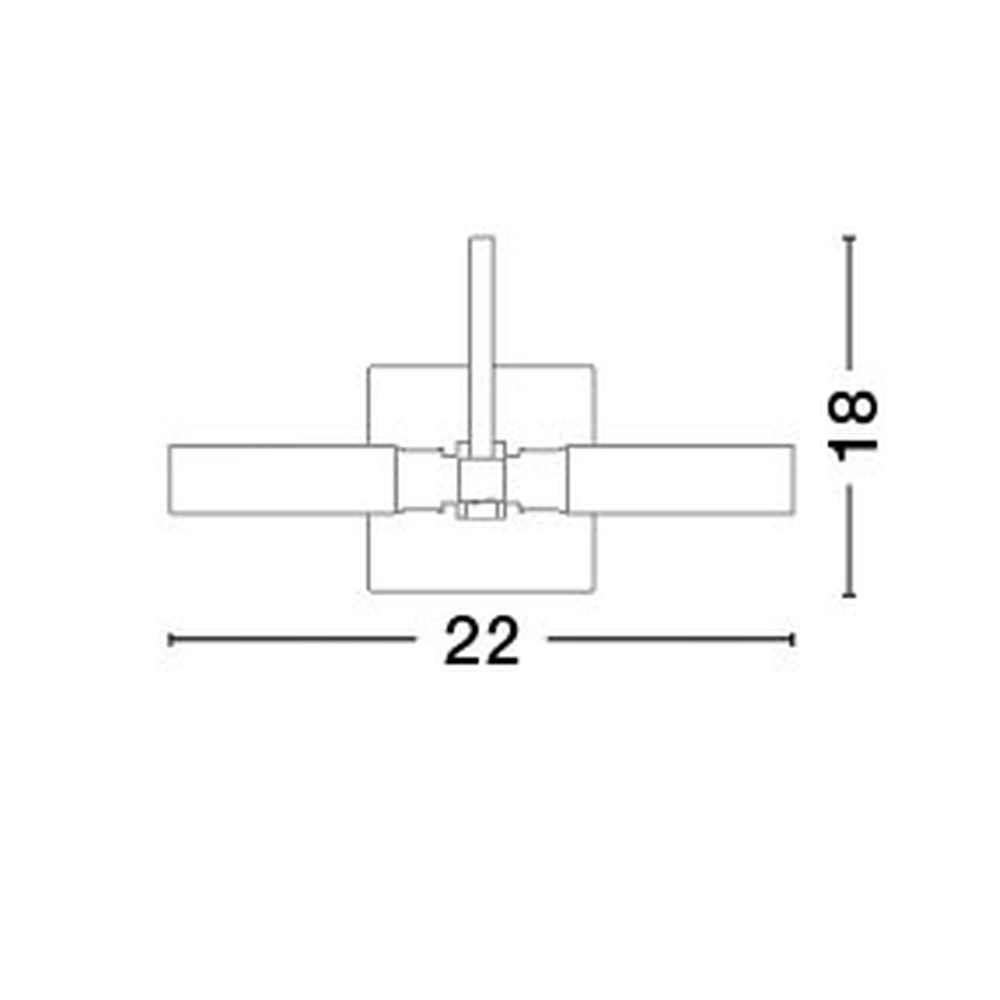 Wandleuchte Dritto Nickel Lyora 5212017405630