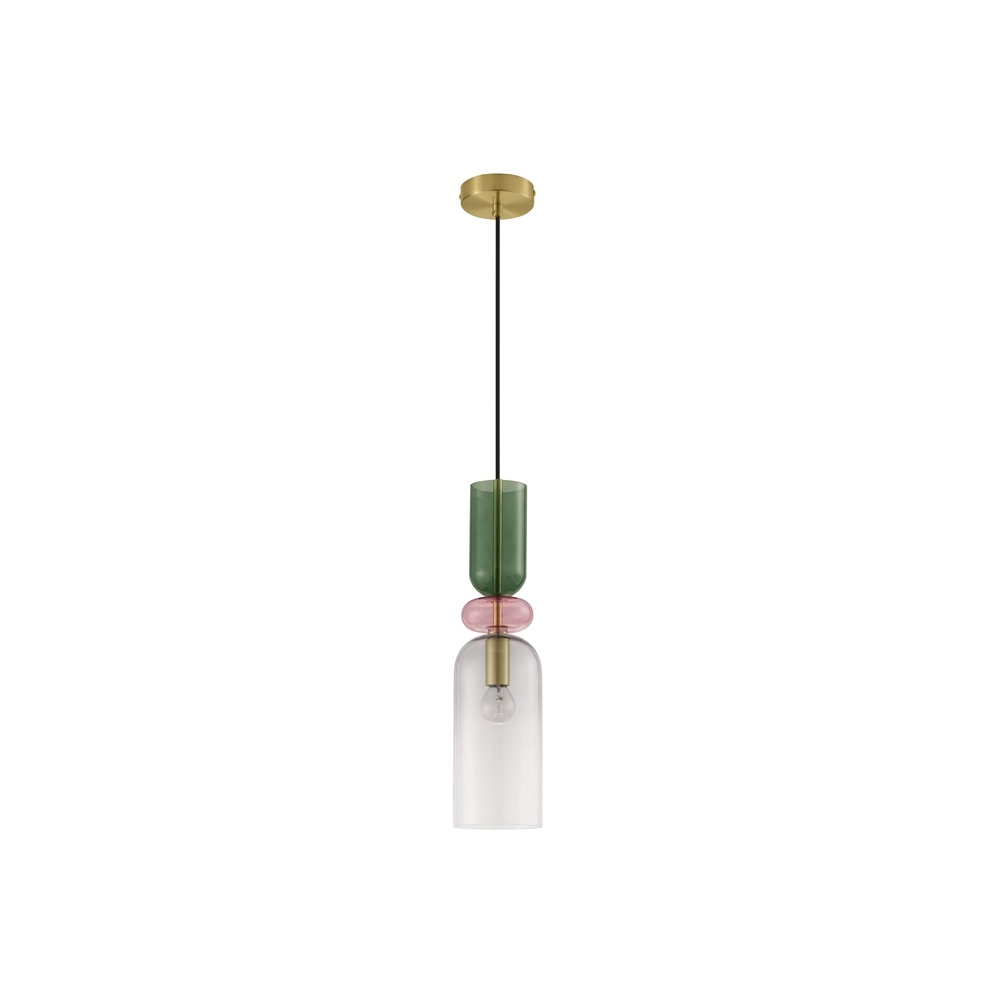 Farbige Pendelleuchte Murano lichtgrau Lyora 5212017434210