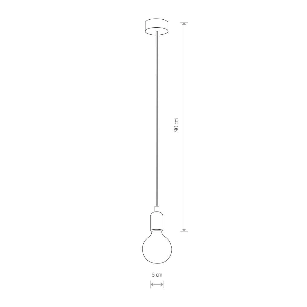 Silikonpendel Silicone Schwarz Lyora 5903139640497