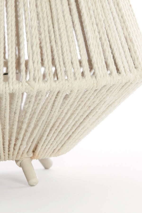 Tischleuchte japandi Felida Ø 28cm creme Light & Living 8717807711900