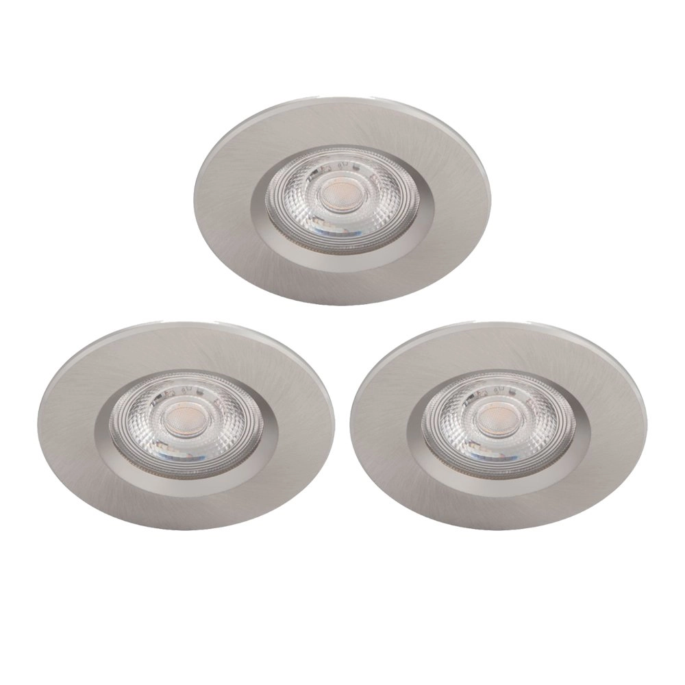 LED-Spots Dive (3x) 3x5W - 2700k - 8,5 cm Nickelmatte
