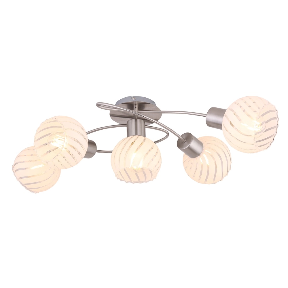 Deckenlampe Willy Nickel 5-Lampen
