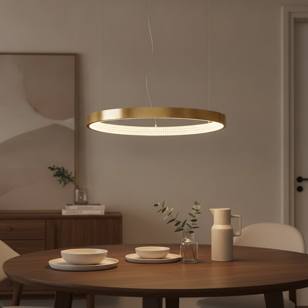 Pendelleuchte Preston gold Ø 60cm