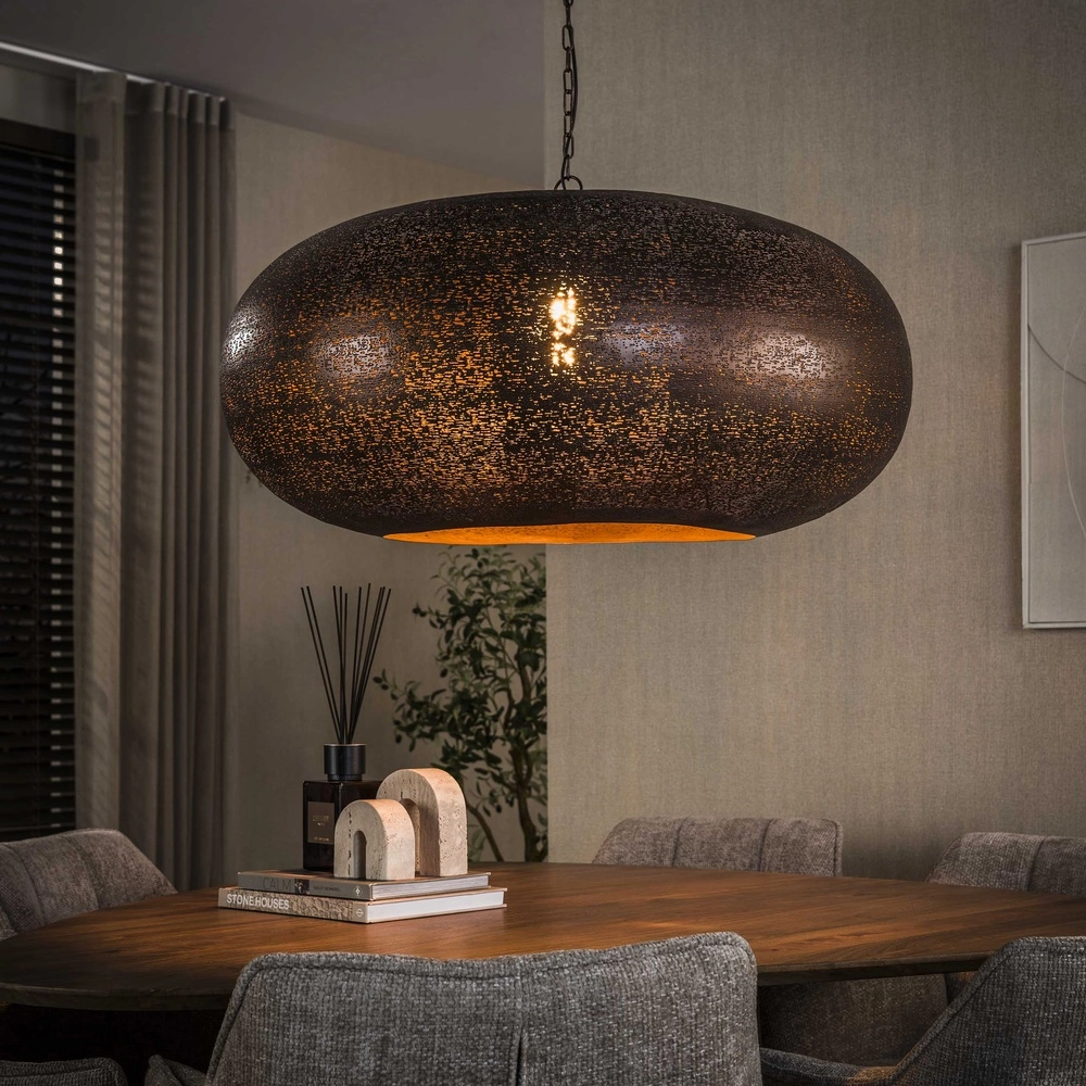Land-Pendellampe Cielo antikes Kupfer Ø 90cm