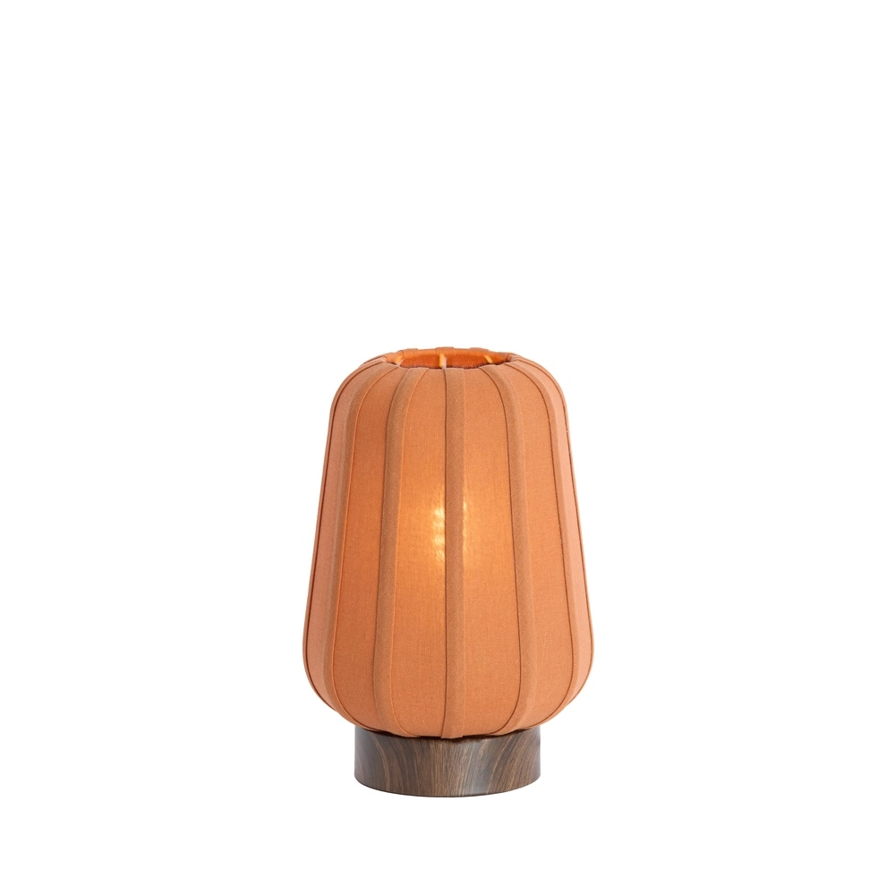 Nachttischlampe Bibury Ø 20cm – Terrakotta-Leinen Light & Living 8717807794224