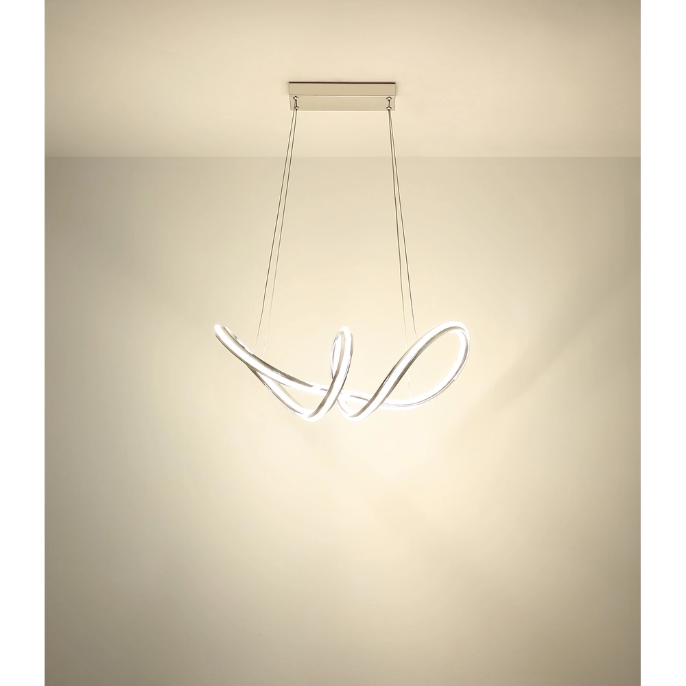 Moderne Pendellampe Evangeline Chrom Globo 9007371583201