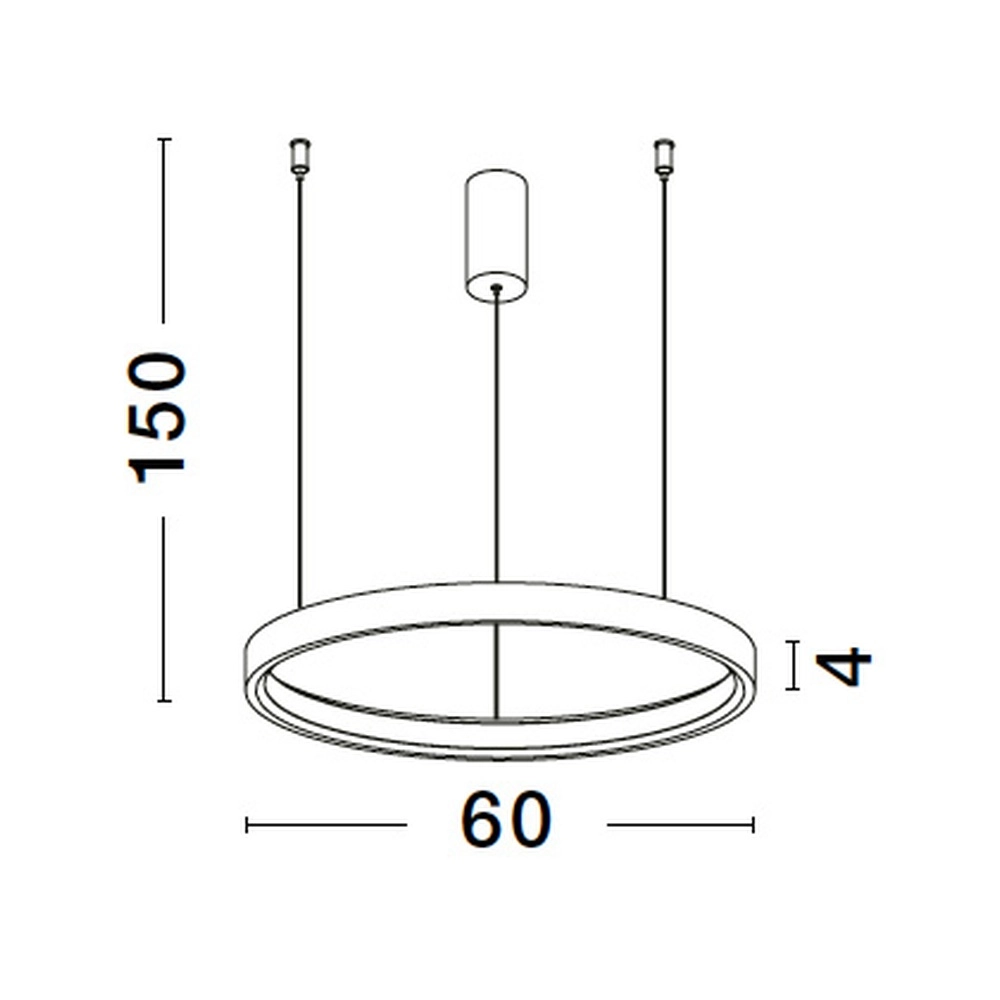 Runde Pendelleuchte Perrine gold Ø 60cm Lyora 5212017438447