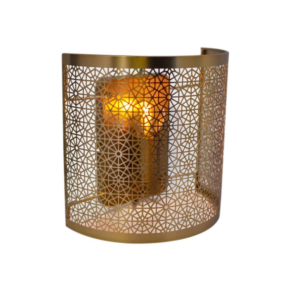 Wandlampe Hermine mattes Messing