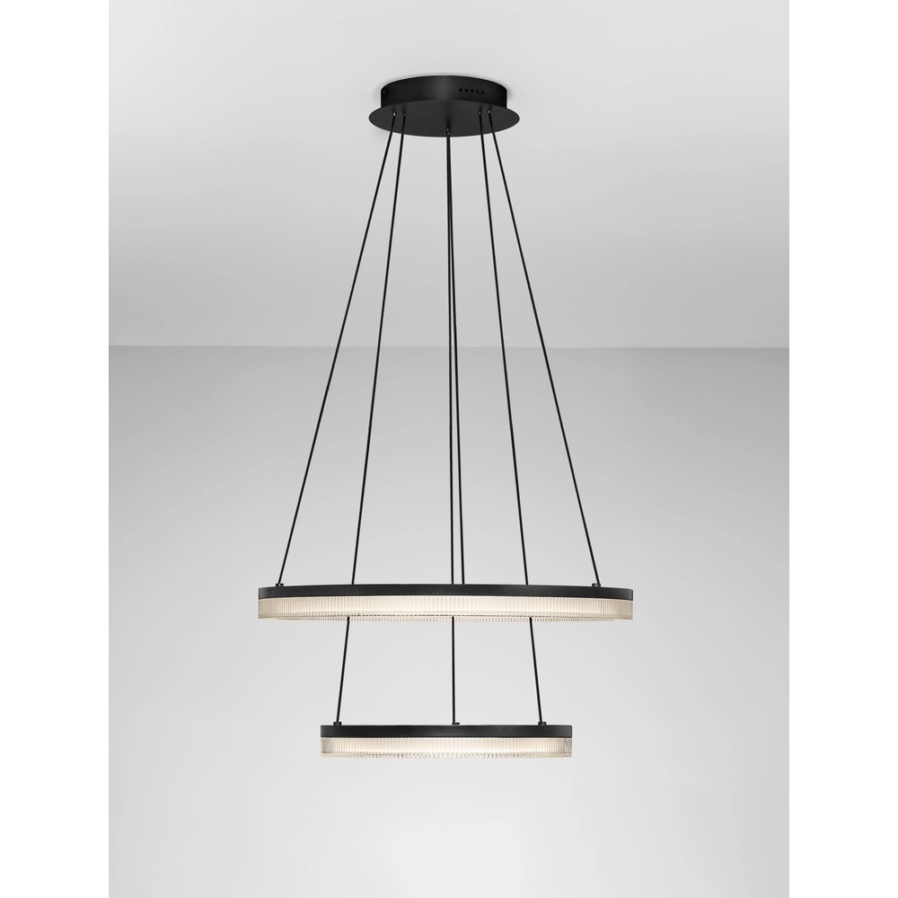 Schwarze Pendelleuchte Lonela doppelt Lyora 5212017467065