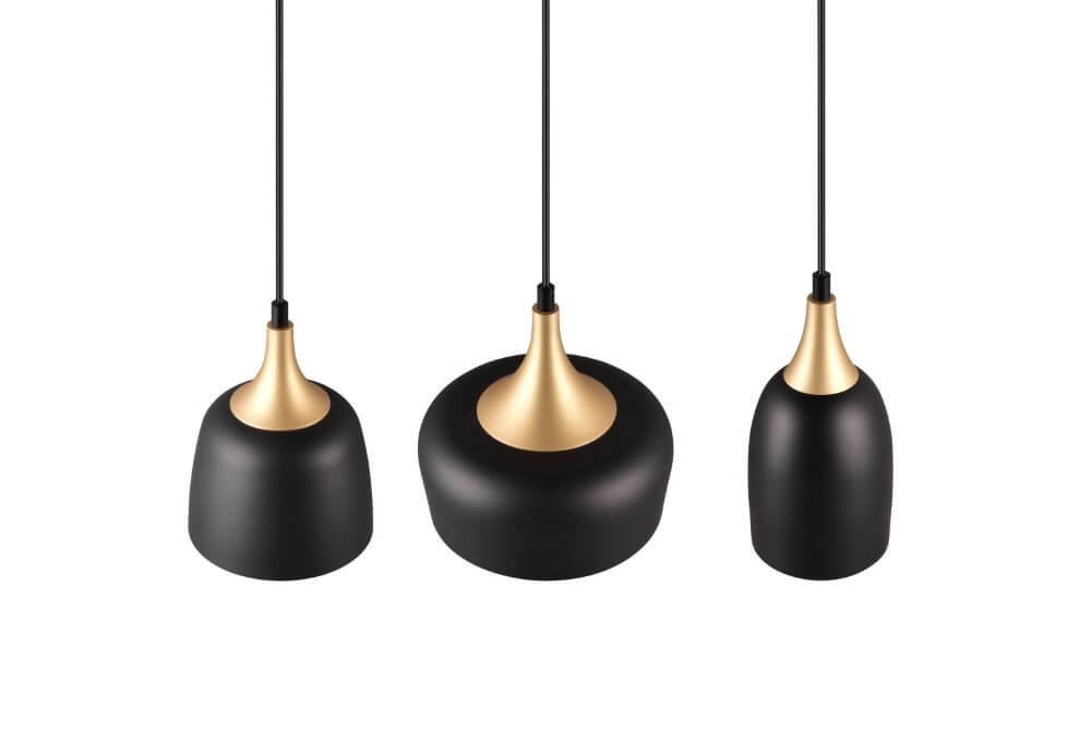 Design-Hängelampe Chiraz schwarz 3-flammig Trio 4017807566826