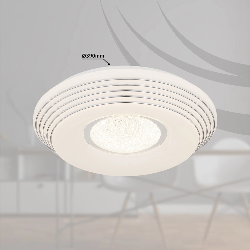 Moderne Deckenbeleuchtung Pillo weißer Ø 39cm Globo 9007371457953