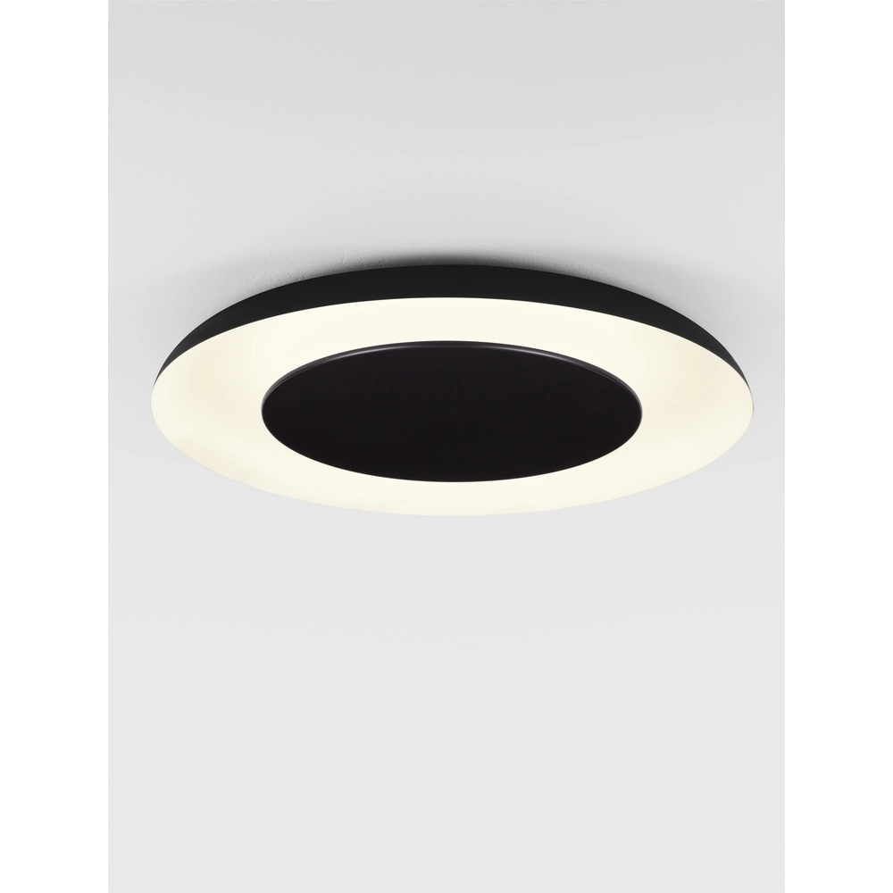 Design-Deckenleuchte Epos Ø 60cm schwarz mit weiß