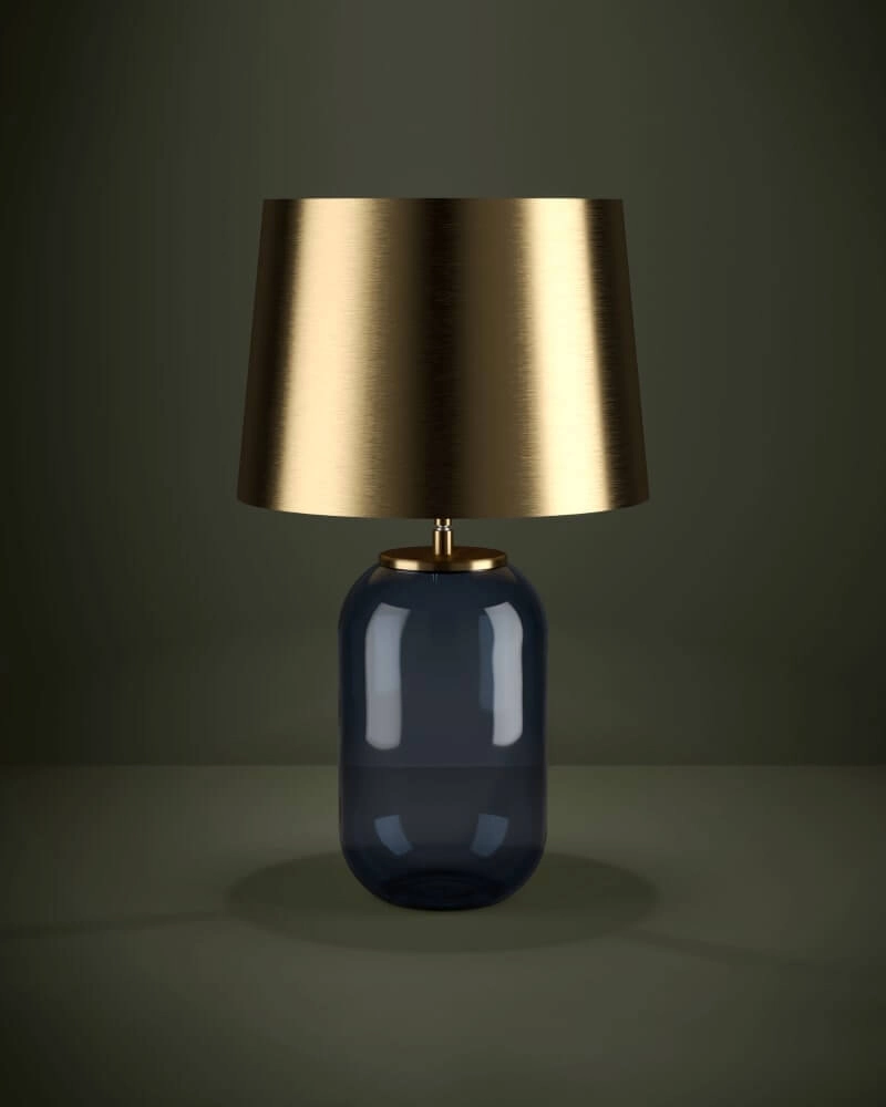 Schicke Tischlampe Cuite mit goldener Haube Stars of Light 9008606221257