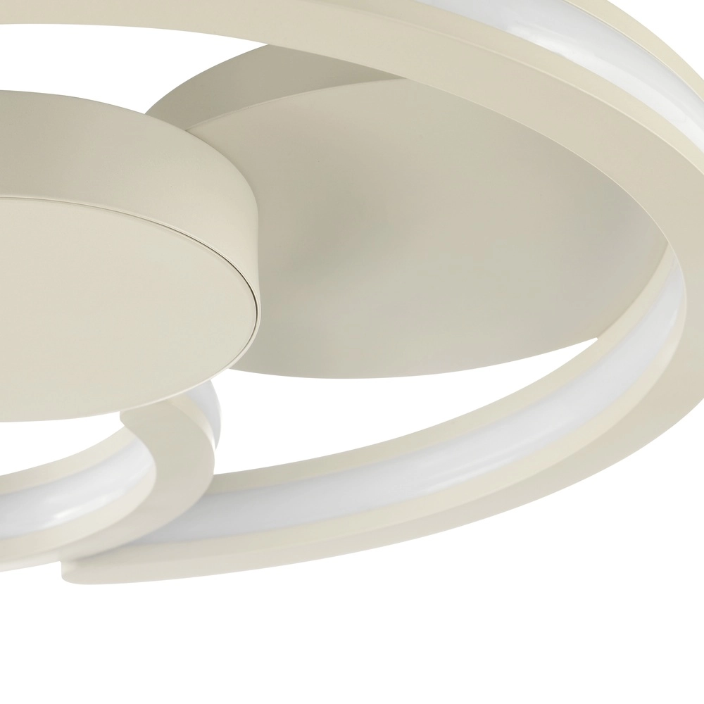 Deckenlampe beige Revola Design Ø 40cm Brilliant 4004353477492