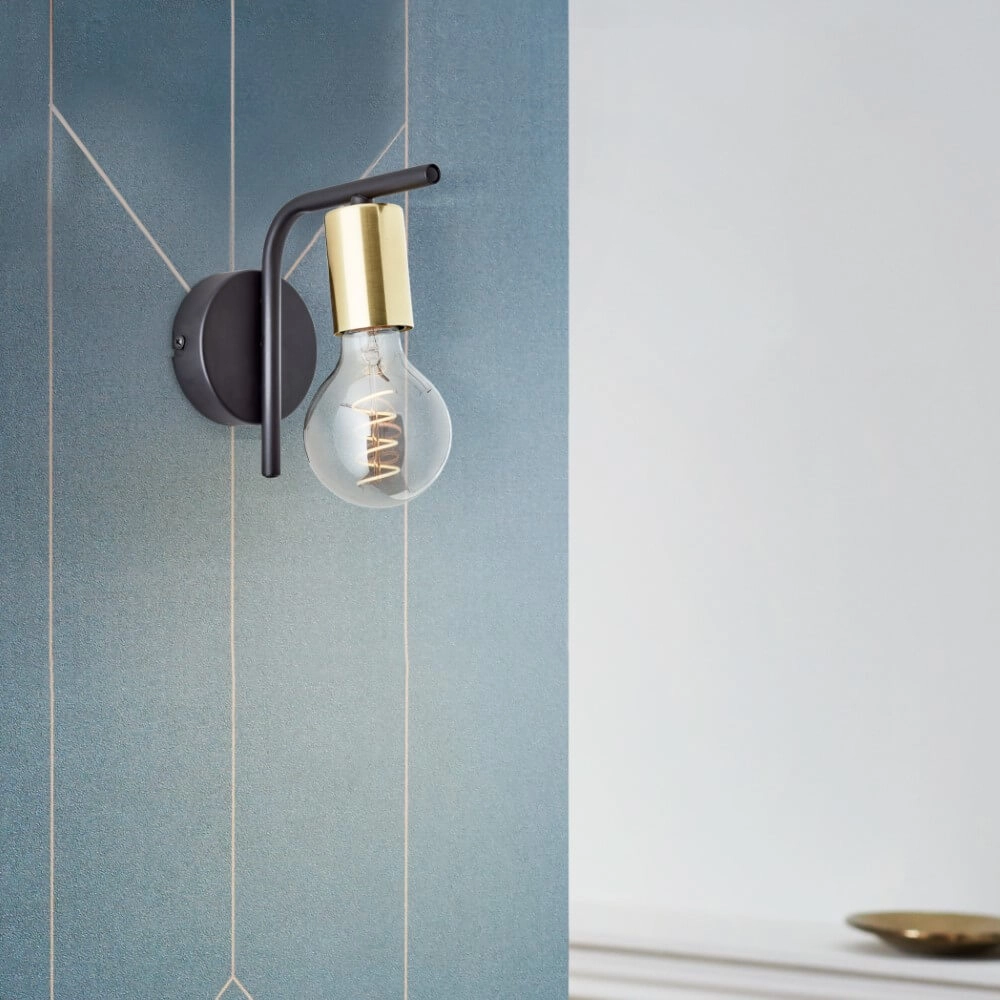 Wandlampe Kerry Schwarz Brilliant 4004353413100