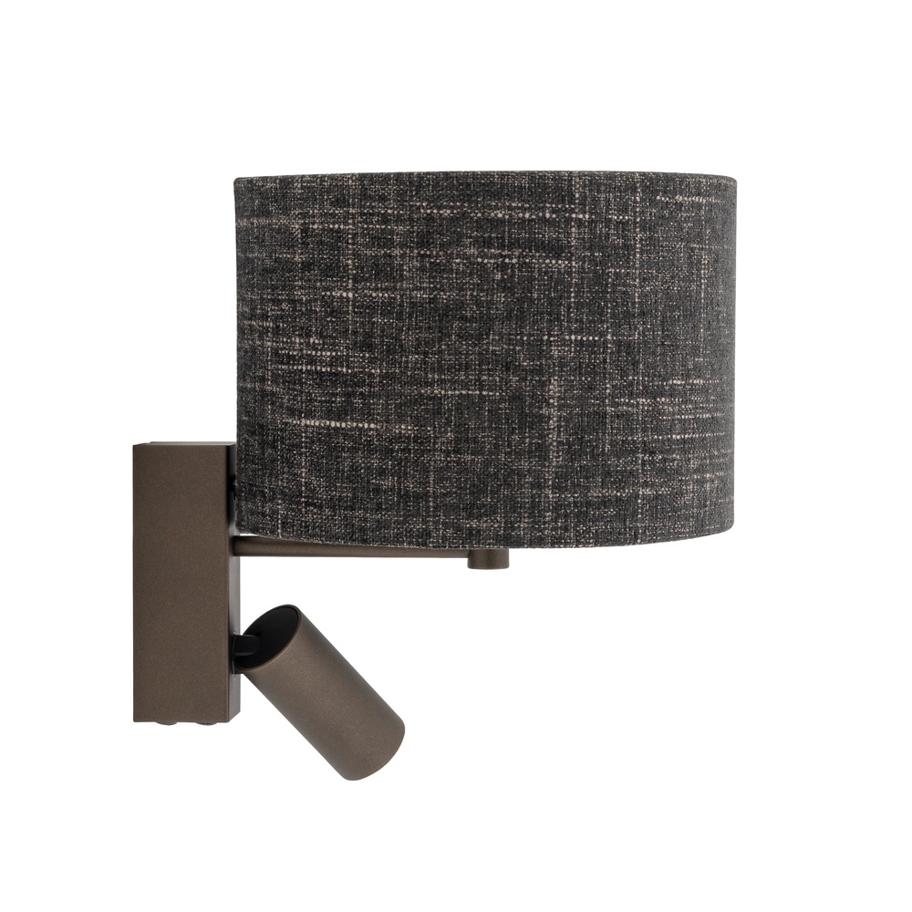 Wandlampe schwarze Melange Amarela mit Tischlampenschirm Lyora 5903139116619
