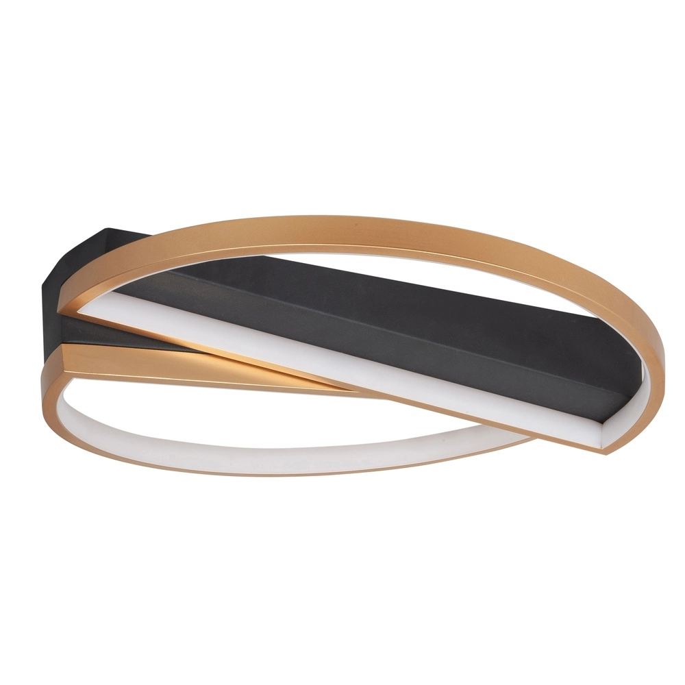Design-Deckenleuchte Helios schwarz mit gold Ø 44cm Highlight 8718379042867
