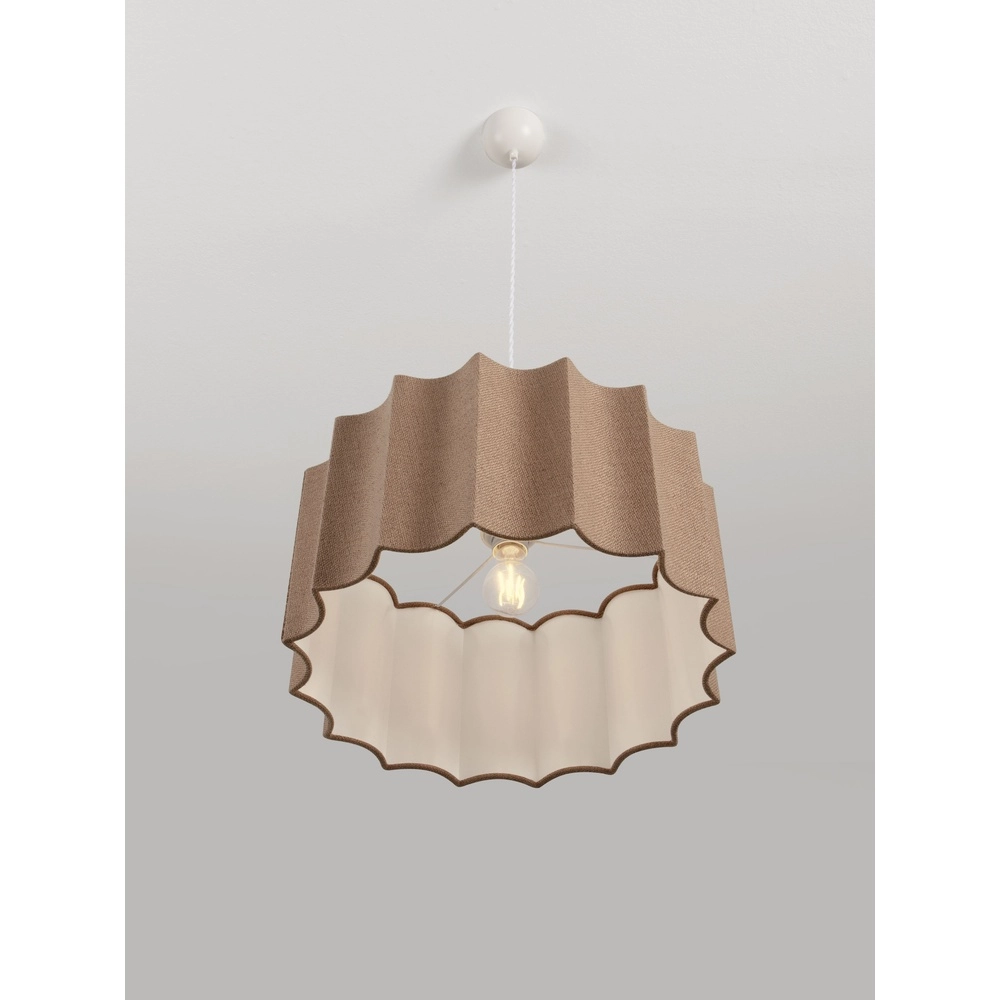 Design-Pendellampe Alve Kaffeebraun Ø 45 cm Lyora 5212017493651