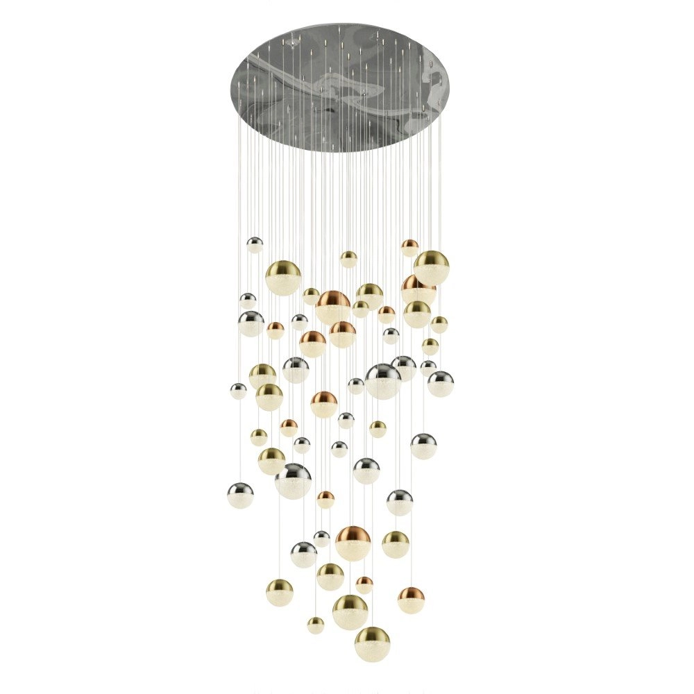 Große Pendelleuchte Planets 140 cm - 55 Lichter