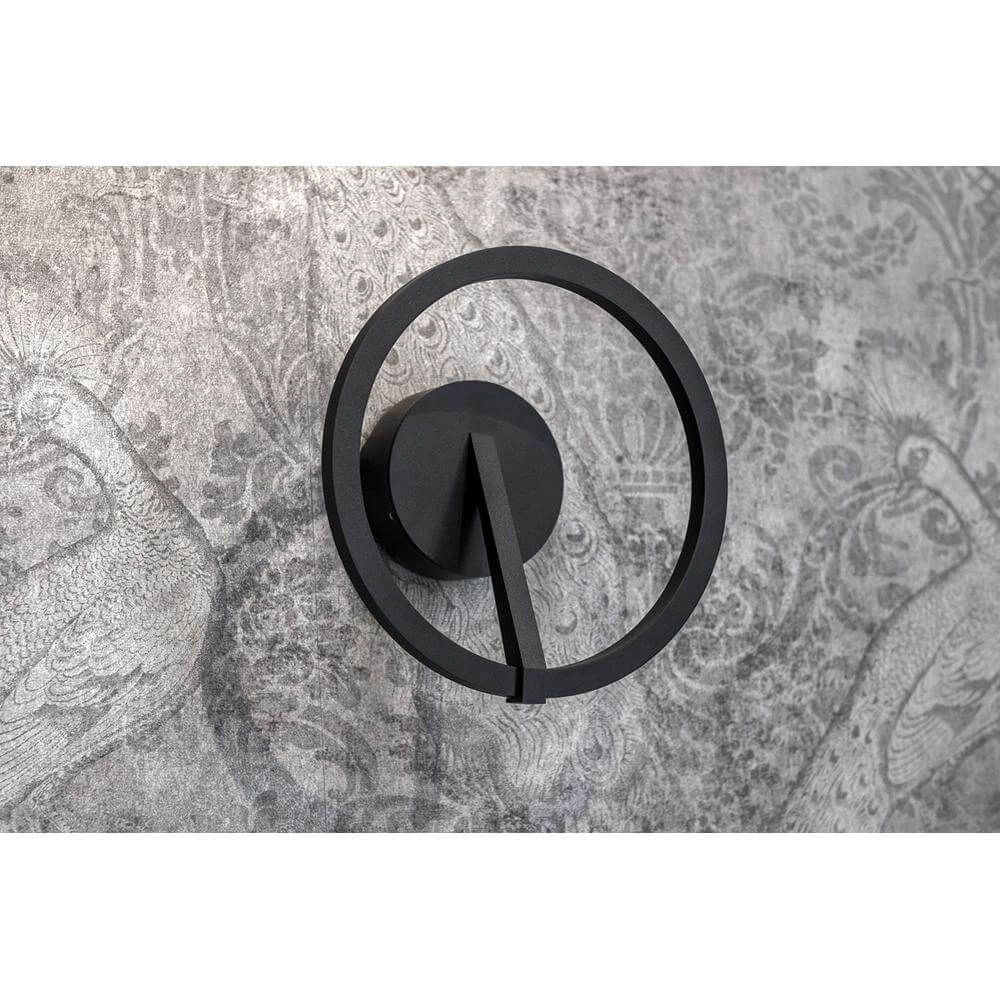 Schwarze Wandleuchte Oregon Schlankes Design Artdelight 8720701100893