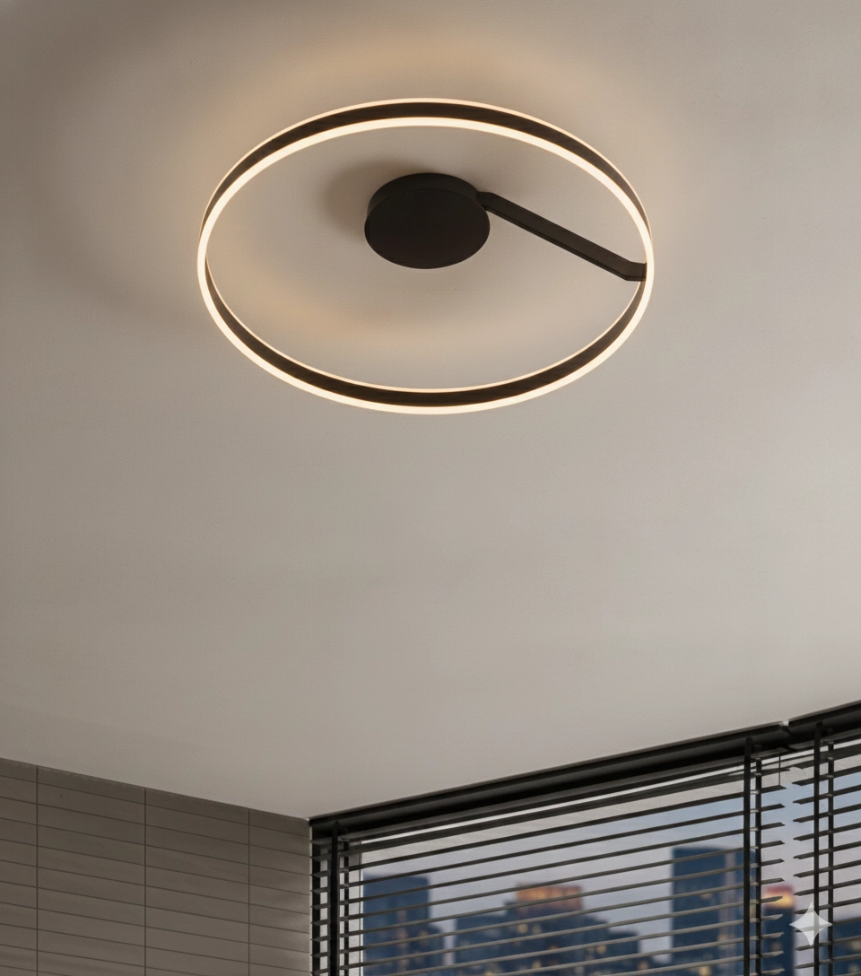 Deckenlampe Bianco schwarz Ø 80cm