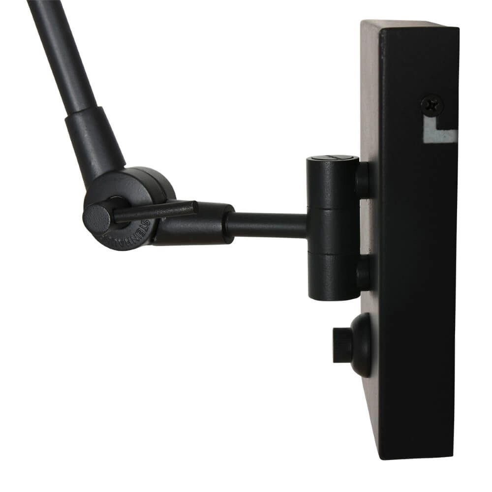 Schwarze Wandleselampe Prestige Chic mit blauem Samt Steinhauer 8712746147285