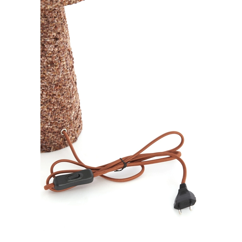 Boucle-Tischlampe Micky 58 cm – Burgunder Light & Living 8717807834197