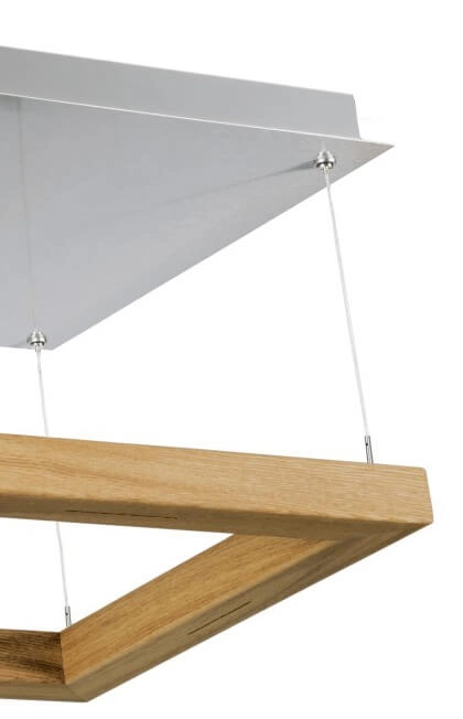 LED-Deckenleuchte Leonora aus Holz - Eiche geölt HerzBlut 4021273028863