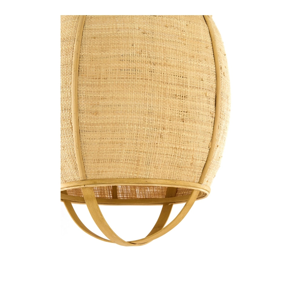 Land-Pendellampe Bozona hellbraun Ø 38,5 cm Light & Living 8717807843960