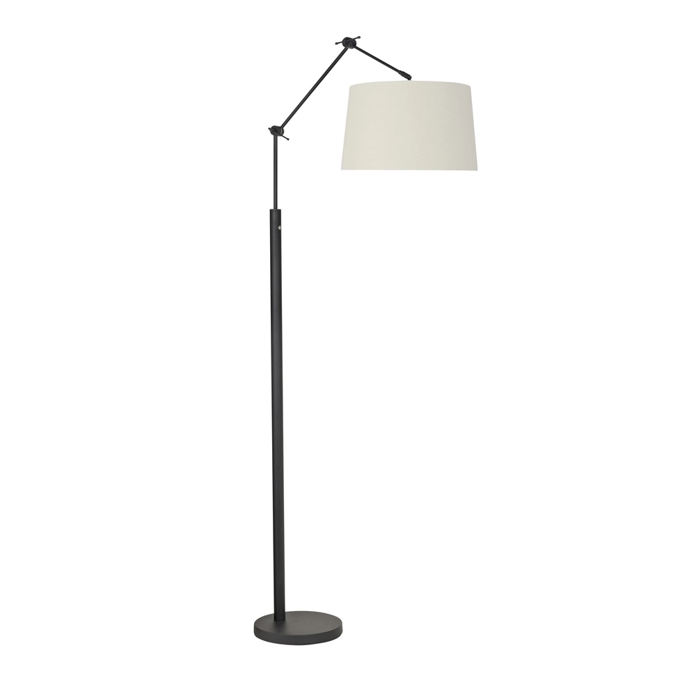 Leselampe Magna schwarz mit Kapuze off white