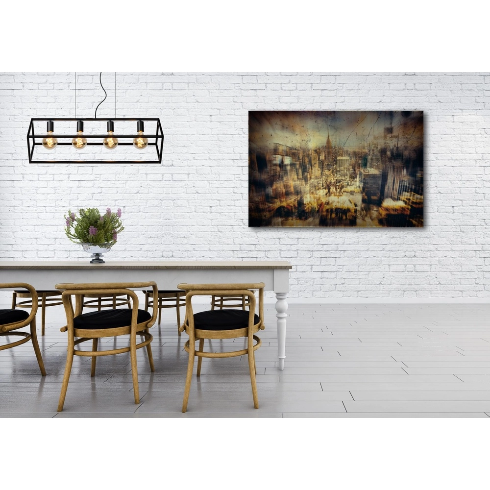 Moderne Pendellampe Fabian 4-Licht Schwarz Lucide 5411212010803