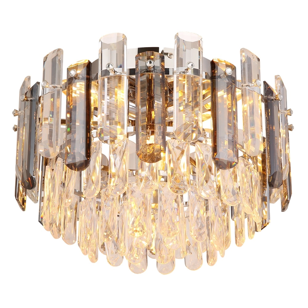 Deckenlampe Orgina Chrom mit Kristall Ø 39 cm