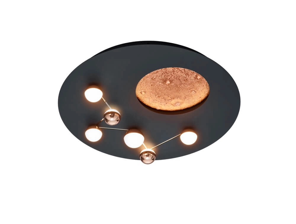 Design-Deckenleuchte Zodiac schwarz Trio 4017807580945